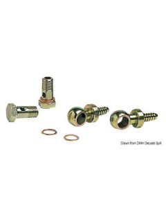 Portagomma Girevoli Per Filtro Carburante 8mm Kit 2 Pezzi