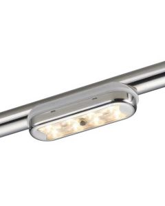 Plafoniera led in acciaio inox per fissaggio su tubo