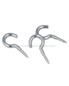 Gancio in acciaio inox ricurvo mm 37 blister 7 pezzi