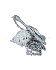 Ancora Ombrello 6 kg completa con cima e catena 44 metri