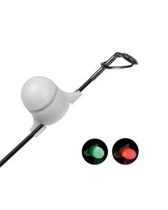 Avvisatore luminoso di abboccata per canne da pesca