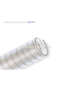 Tubo per acqua spiralato ad uso alimentare in pvc trasparente