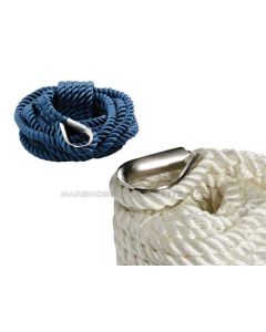 Cima di ormeggio con impiombatura e redancia