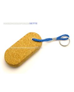 Portachiavi in sughero ovale