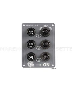 Mini pannello elettrico stagno 3 interruttori