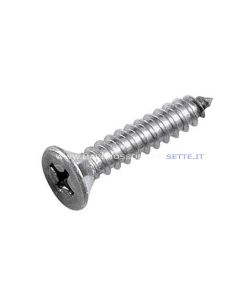 Vite autofilettante testa svasata taglio a croce inox AISI 316 DIN 7982