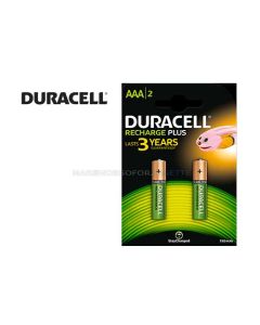 Pile ricaricabili Duracell plus Blister 2 pz