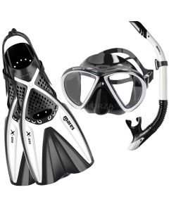 SET PER SNORKEL PINNE E MASCHERA MARES X-ONE MAREA