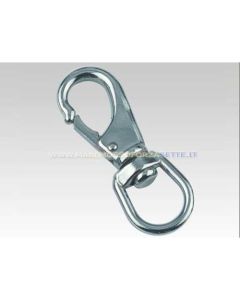 Moschettone in acciaio inox con girella 70mm