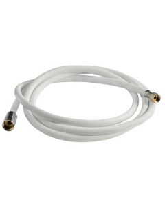 Tubo per doccia retinato bianco in nylon