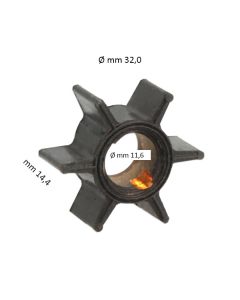 Girante Mercury Mariner Ø 32,00 mm, 6 Pale 47-22748