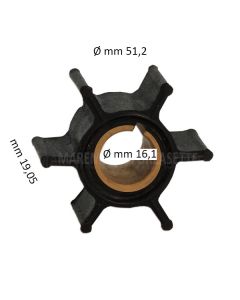 Girante Yamaha Ø 51,2 mm, 6 Pale 6H4-44352-02/00