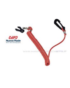 Chiavetta di sicurezza per fuoribordo con lacciolo