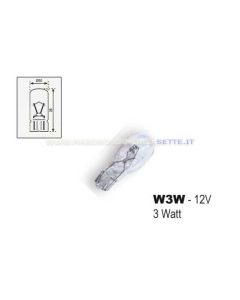 Lampadina di ricambio per quadro strumenti 3w 12volt