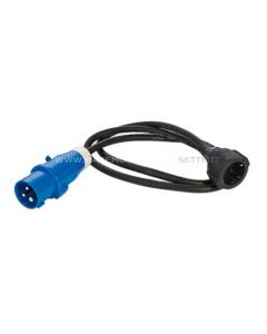 Adattatore di corrente da maschio CEE a femmina schuko