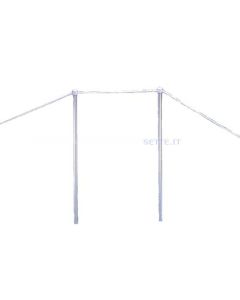 Corrimano per passerella in alluminio anodizzato