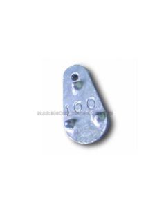 PIOMBO PRISMA CON FORO PASSANTE