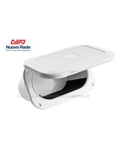 Tasca porta oggetti ovale con sportello rigido