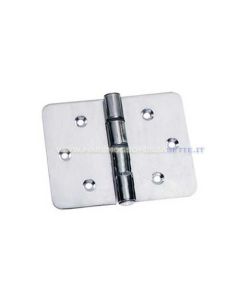 Cerniera inox rettangolare mm 130 x 100 maxi spessore 4mm