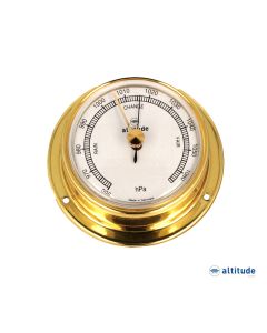 Barometro Altitude 838 serie Ø 74mm Ottone Lucidato
