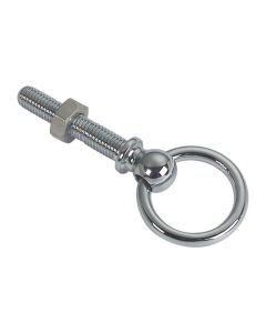 Anello snodato Ø 32mm con perno M10  ottone cromato