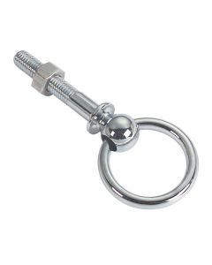 Anello snodato con perno filettato in ottone cromato