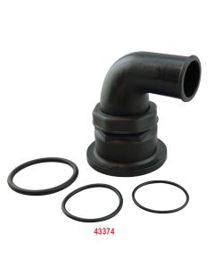 Bocchettone per serbatoio Ercole e Sogliola 90° per tubo Ø 38 mm