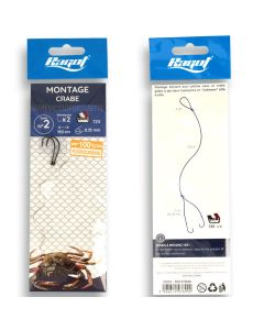 Calamento Ragot due ami per Granchi amo 1/0 cm 150 Ø 0,35mm