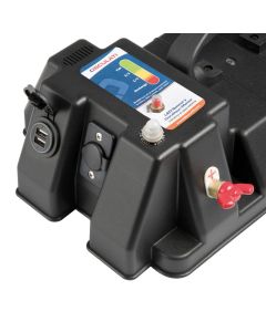 Cassetta porta batteria power center De Luxe con USB mm 421x245x309