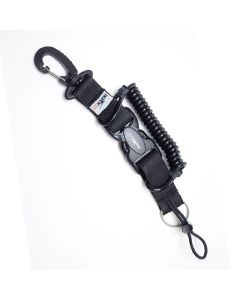 Clip spirale anima in kevlar con moschettone PL0004