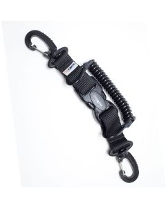 Clip spirale anima in kevlar con moschettone PL0005