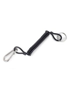 Clip a spirale porta torcia sub con anello inox