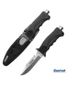 Coltello Cressi Sub Skorpion per la subacquea completo con fodero