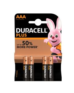 Pile Duracell tipo mini stilo AAA Blister 4 pile