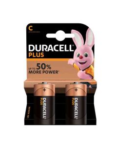 Pile Duracell tipo mezza torcia C Blister 2 pile
