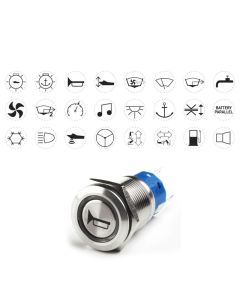 Etichette adesive trasparenti per Interrutori e Pulsanti 24 pz