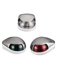 Fanali Inox luce di via a montaggio orizzontale fino a 12 metri