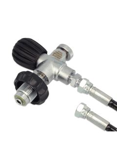 Frusta 1 metro attacco DIN per compressore ricarica bombole