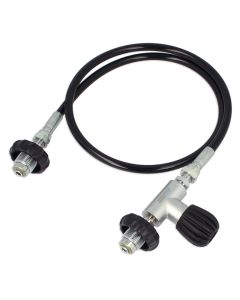 Transfer hose for scuba tanks with DIN 300 Bar connection