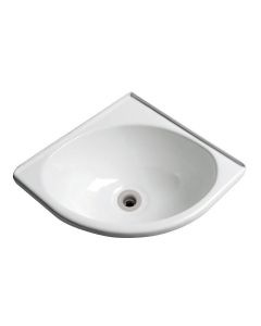 Lavello triangolare in plexiglass bianco cm 280x270