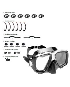 Maschera Mares Rover NERA set 6 pezzi con accessori