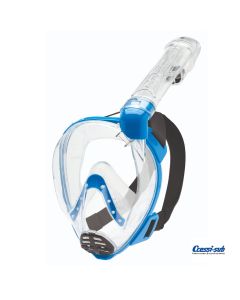 Maschera Full Mask Cressi Sub Baron Trasp/Blue XS per Ragazzi
