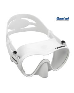 Maschera subacquea Cressi Sub F1 in silicone bianco