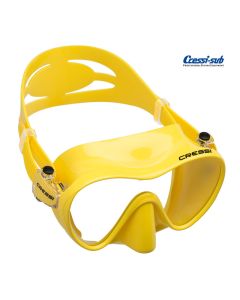 Maschera subacquea Cressi Sub F1 in silicone giallo