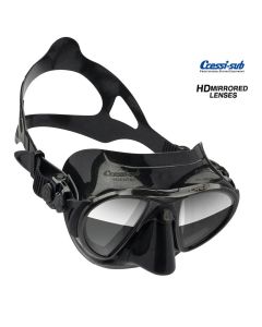 Maschera Cressi Sub Nano dark in silicone lenti a specchio