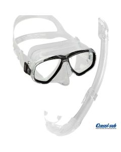 Maschera Cressi Sub Perla Trasparente in silicone con boccaglio
