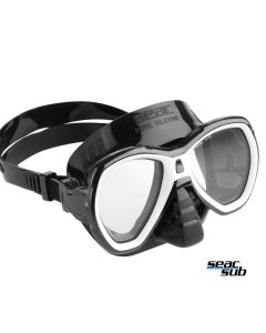 Maschera Seac Sub Elba Nero-Bianco in silicone