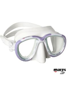 Maschera Mares Tana in silicone Bianco - Viola