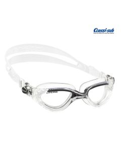 Occhialini nuoto Cressi Sub Flash in silicone trasparente-nero