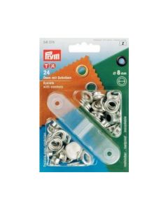 Confezione 24 pezzi occhielli per telo foro 8mm